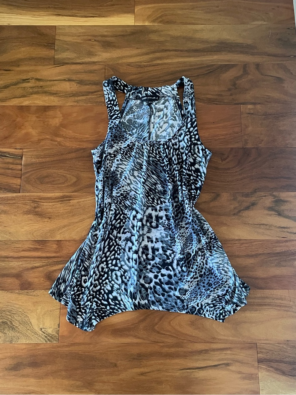 Y2K Candy Couture Animal-Print Tank Top
